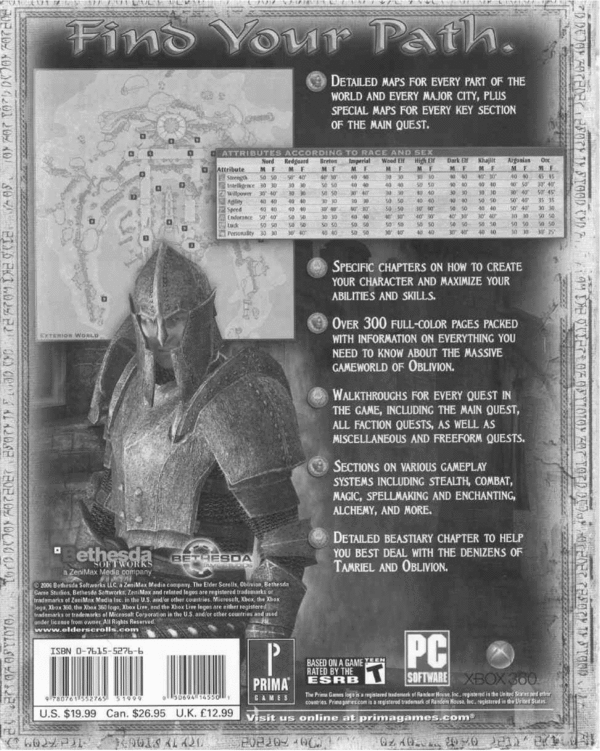 Product picture  The Elder Scrolls IV: Oblivion (Official Game Guide)